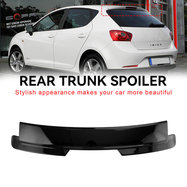 2008–2017 Seat Ibiza 6J 4 Türen, glänzender schwarzer Dachheckflügel-Spoiler, generisch