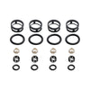 Nissan JECS 4Pcs Side Feed Fuel Injector Repair Kit Filters Seals O-Rings Pintle Caps Generic