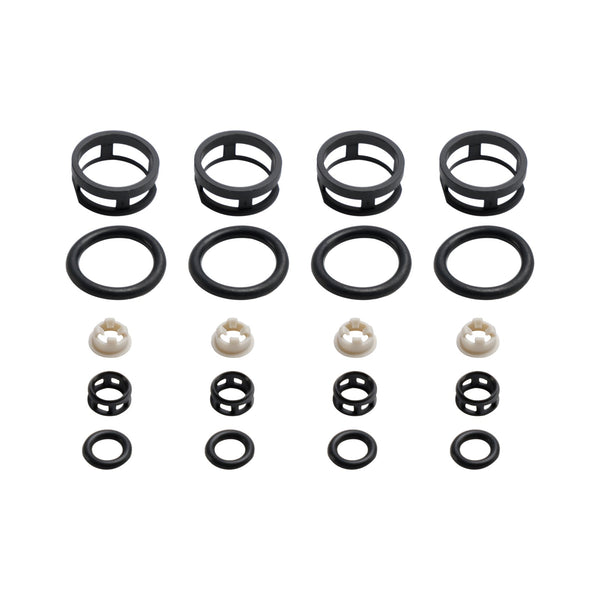 Nissan JECS 4Pcs Side Feed Fuel Injector Repair Kit Filters Seals O-Rings Pintle Caps Generic