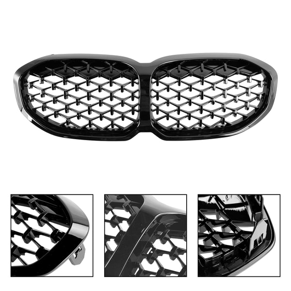 2019-2024 BMW 1 Series F40 Gloss Black Diamond Front Kidney Grill Grille