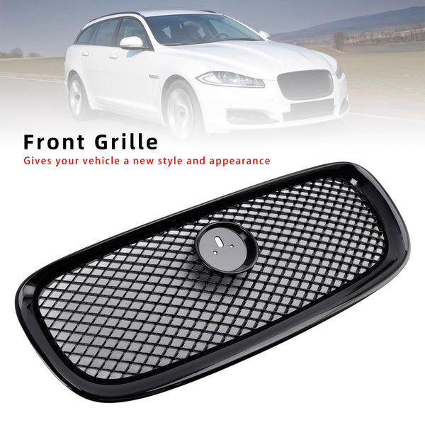 2012-2015 JAGUAR XF XF-R Stile Grilla frontale Grille Grille Gloss Black Generico