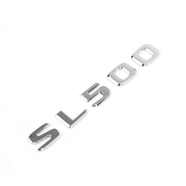 Trunk Bakre Emblem Badge Chrome Letter Sl 500 För Mercedes R230 R231 Sl Sl500