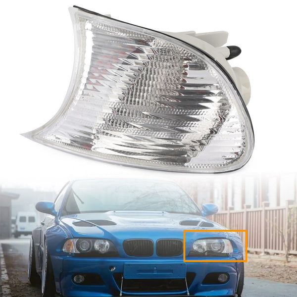 2001-2006 BMW M3 E46 2 portas luzes de canto esquerdo lâmpadas de sinalização 63126904307 genéricas