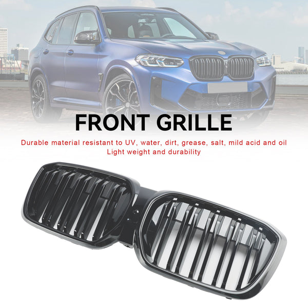 2021.9-2024 BMW IX3 G08 LCI Grille de calandre avant noire brillante générique