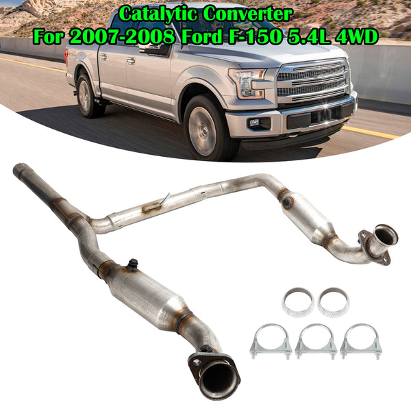 2006-2008 Ford F-150 5.4L 4WD V8 Left & Right Catalytic Converter 53569 50553