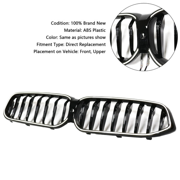 2020-2025 BMW 6 Série G32 Glossy Black Front Grill Grille Generic