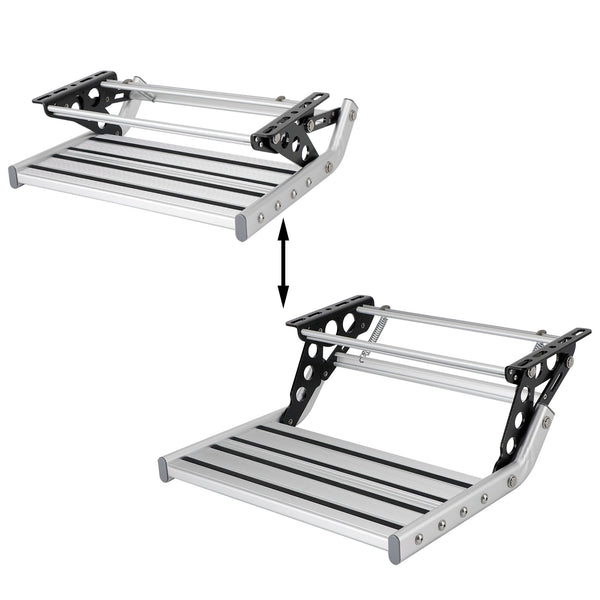 Marchepied pliant manuel en aluminium, extractible, pour camping-car, camping-car, caravane, générique