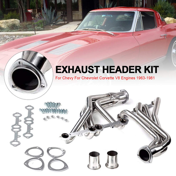 1963-1981 Chevy For Chevrolet Corvette V8 Engines Exhaust Manifold Headers