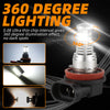 H8/H9/H11 LED Fog Light 6000K 2000W 300000LM Low Beam bulbs High Power Generic