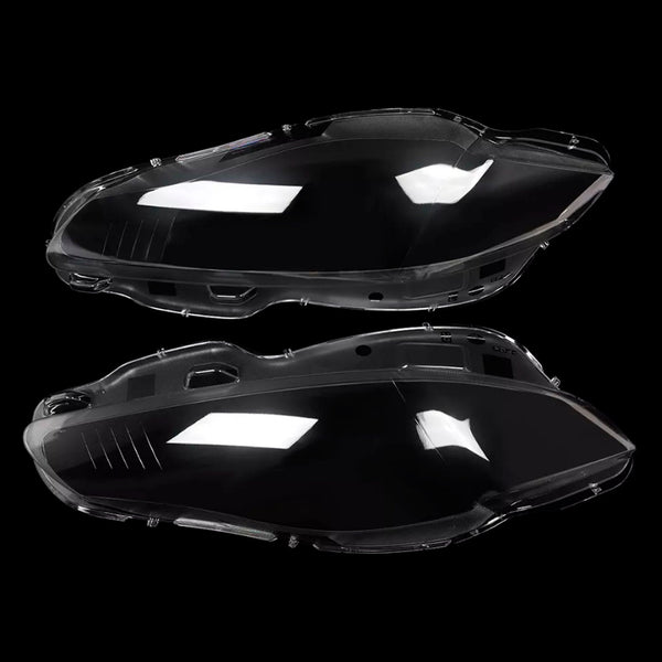 Pair Front Headlight Lens Cover Shell Clear For Jaguar XJ XJL 2010-2019
