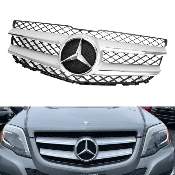 2012-2015 Benz GLK300 Base Sport Utility 4 portas 2048802983 Frente Superior Capô Bumper Grill Substituição Genérica