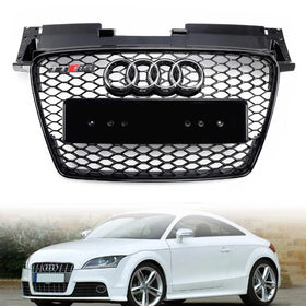 Griglia anteriore a nido d'ape Audi TT TTS 2006-2014 nera lucida stile RS generica