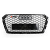 2017-2018 Audi A4/S4 Zwart Honingraat RS4-stijl Mesh Hex Grill Vervanging Generiek