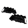 2PCS Front Bumper Fog Light Grille Trim Fit Audi A6L C8PA 2023+ Black