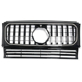 1990-2018 Mercedes Benz G-Class W463 Gloss Black Front Bumper Grill Grille W/Led Generic