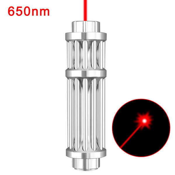 Caneta Ponteiro Laser Vermelho Militar 650nm Feixe de Luz Visível de Alta Potência