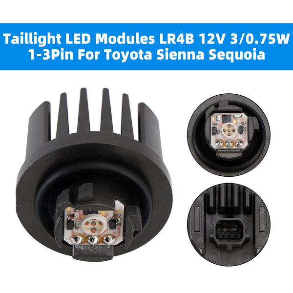 Toyota Sienna Sequoia Taillight LED Modules 12V 3/0.75W 1-3Pin LR4B-01 LR4B Generic