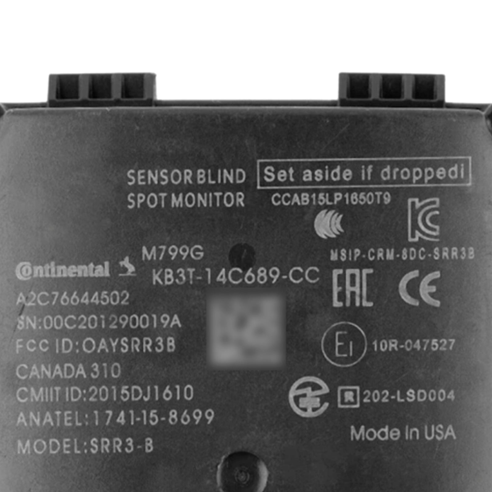 Blind vinkel radarsensor KB3Z-14C689-B til Ford Transit 150 250 350 2019-2021