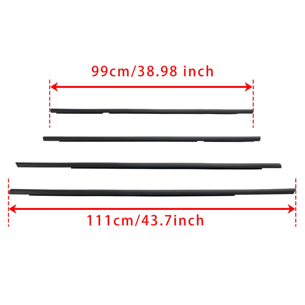 2001-2005 Honda Civic 4pcs Weatherstrip Window Seal 72410S5A003 72450S5A003 Genérico