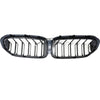 2017-2020 BMW 5-serie G30 G31 dobbel lamell foran nyregriller blank svart Generisk