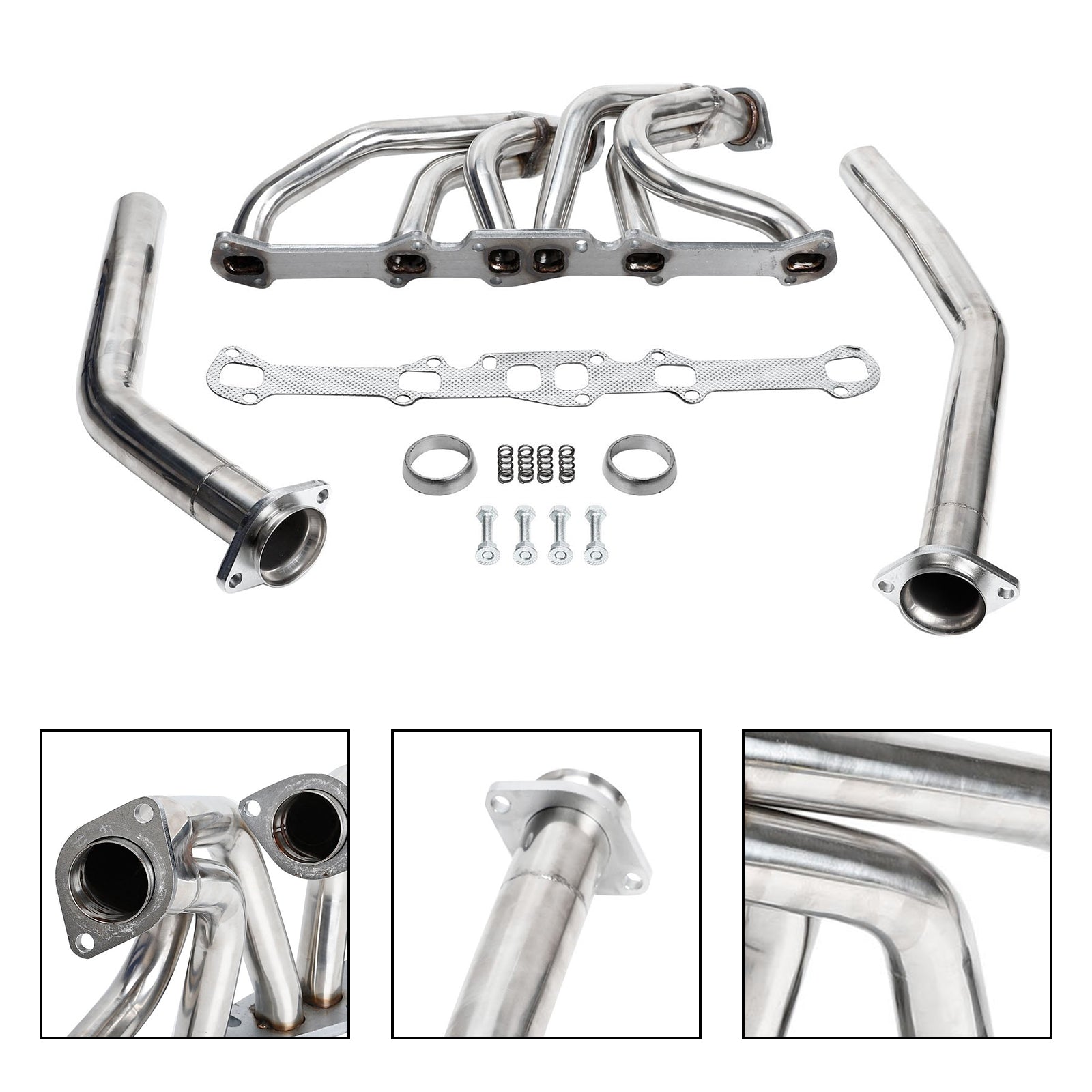1966-1974 Ford Bronco 2,8L, 3,3L eksoshoder i rustfritt stål passer til Ford Mustang
