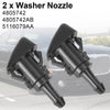 2006-2010 Chrysler 300  2Pcs Windscreen Wiper Washer Nozzle Jet Spray 5116079AA Generic