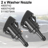 2008-2013 Dodge Grand Caravan 2 stuks Ruitenwisser Sproeierkop Jet Spray 5116079AA Generiek