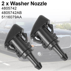 2008-2013 Dodge Grand Caravan 2Pcs Windscreen Wiper Washer Nozzle Jet Spray 5116079AA Generic