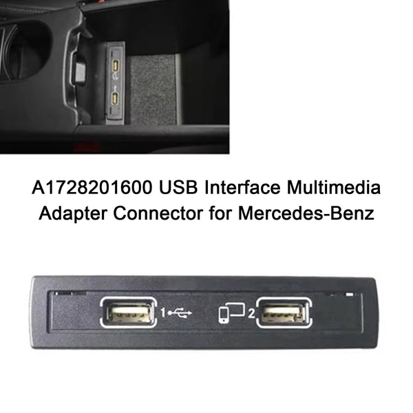 2015-Na Mercedes-Benz W205 Konektor multimediálního adaptéru rozhraní USB třídy C A1728201600 Generic