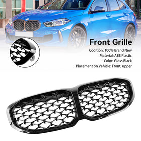 2019-2024 BMW 1-serie F40 Glanzend Black Diamond Niergrille vooraan Generiek