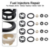 Nissan JECS 4Pcs Side Feed Fuel Injector Repair Kit Filters Seals O-Rings Pintle Caps Generic