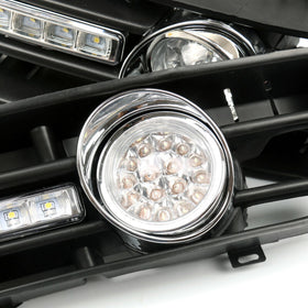 1999-2004 VW Golf MK4 GTI 2x Fendinebbia 5 LED Griglia paraurti anteriore Lampada DRL generica