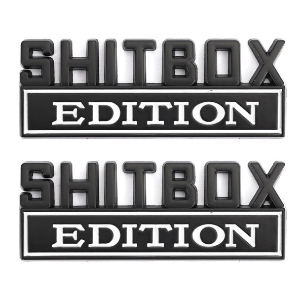 2pc Shitbox Edition Emblem Decal Badges Stickers For Ford Chevy Car Truck #C