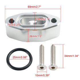 Adaptador de realocação do sensor de pressão de óleo de boleto 551534 para LS LQ L92 L99 L33 LR4 genérico