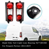 2012-2019 Peugeot Partner Citroen Berlingo Left+Right Side Tail Light Lens Housing 9677205580 9677205480 Generic