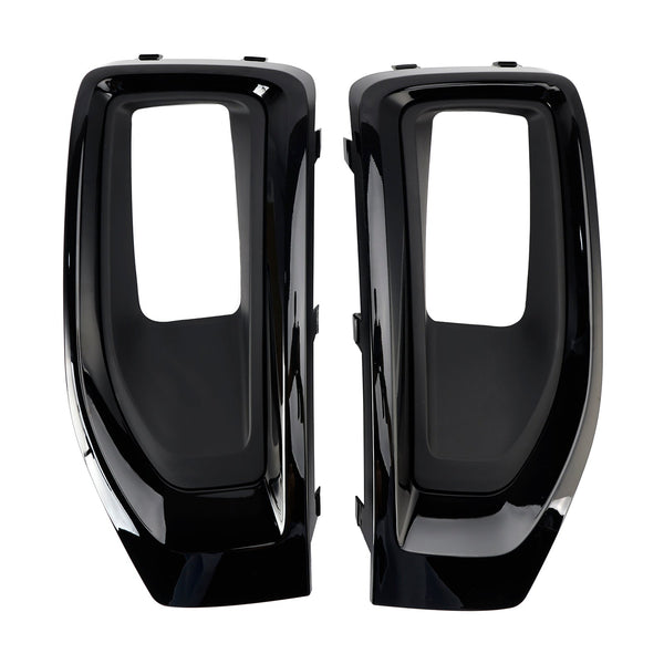 Fog Light Lamp Cover Gloss Black Trim Pair For GMC Yukon / Yukon XL 2015-2020