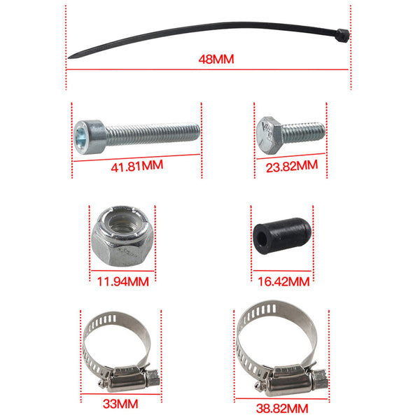 4-Zoll-Schalldämpfer-Auspuffrohr + EGR-Löschsatz für 6,7 l Ford F250 F350 F450 F550 2011–2022 Super Duty Generic