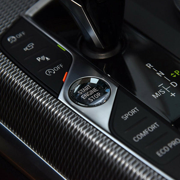 2012–2016 BMW 1 Serie F20 F21 schwarz Motor Start Stop Schalter Knopfabdeckung Generic