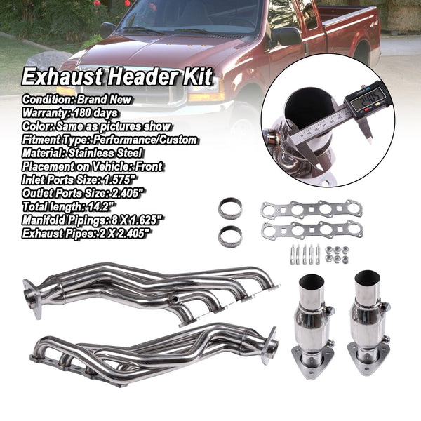 1997-1999 Ford F-250 5.4L Coletor de escapamento Racing Header genérico