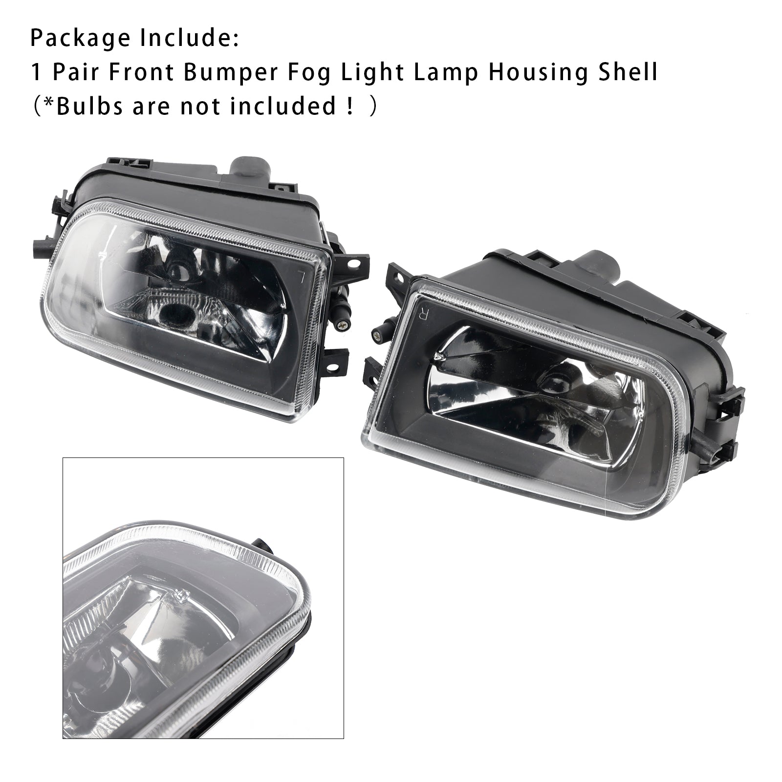 Par foran støtfanger tåkelys Lampehus skall for BMW BMW Z3 1997-2001