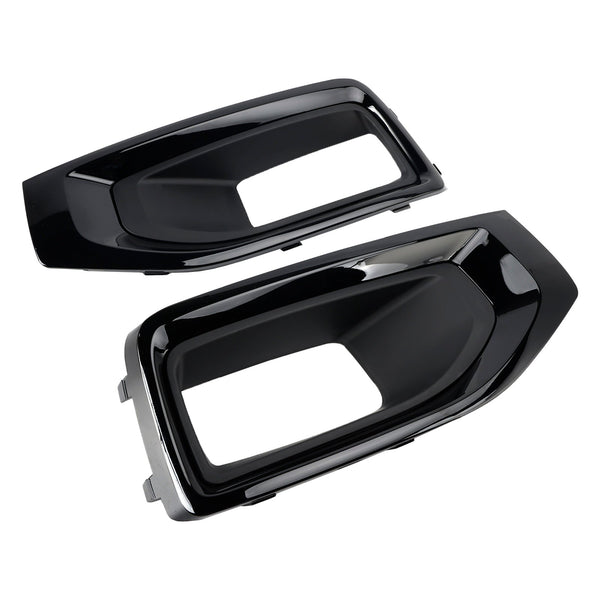 Fog Light Lamp Cover Gloss Black Trim Pair For GMC Yukon / Yukon XL 2015-2020