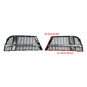 2017-2019 Audi A3 S-Line 8V Främre Dimljus Kåpa Bezel Grill Grille 8V3807681AE 8V3807682Q Generic