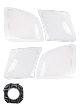 Left+Right Front Headlight Clear Lens For Lexus LX470 1998-2007