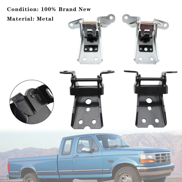 1980-1996 Ford F150 Truck Upper & Lower Door Dobradiça 4PCS Frente Superior Inferior Dobradiça 925-066 925-068 Genérico