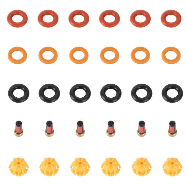 1998-1999 BMW 323I 6 jeux de joints de réparation d'injecteurs de carburant 0280150415 générique