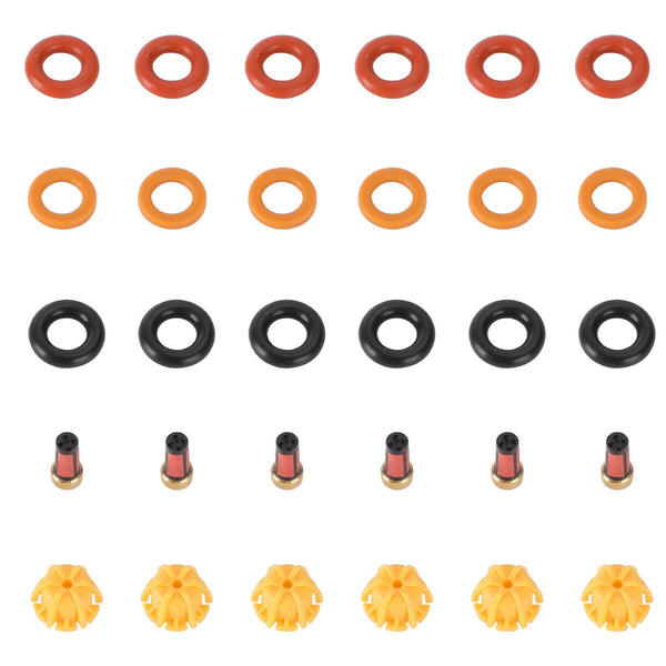 1998-1999 BMW 323I 6 jeux de joints de réparation d'injecteurs de carburant 0280150415 générique