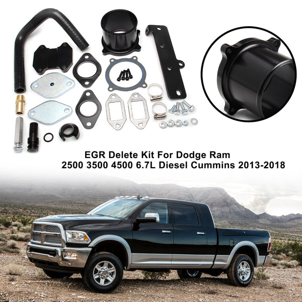 2013–18 Dodge Ram 6,7 l Cummins Diesel EGR-Plattenkühler und Drosselklappen-Entfernungssatz