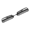 2013-2016 Audi A3 S-Line Front Lower Bumper Fog Light Cover Grille 8V3807681G 8V3807682G Generic
