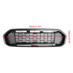 2019-2023 Ford Ranger T8 Black Front Bumper Grill Grille