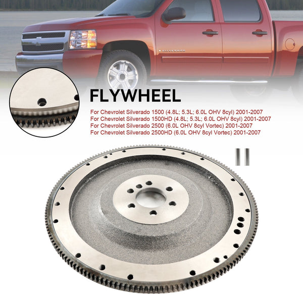 2001–2007 Chevrolet Silverado 3500 (6,0 l OHV 8 Zyl. Vortec) Small Block 168-Zahn-Schwungrad 12561680 03991408 Generisch